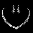 thumbnail image 3 of Conjunto de joyas para Dama de honor Yashi con aretes de cristal y collar de Moda, 3 of 5
