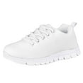 thumbnail image 1 of Pzuqiu Kids Running Shoes Simple Pure White Breathable Air Mesh Shoes Lightweight Sports Child Shoes for Girls/Boys Size 11, 1 of 7