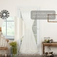 thumbnail image 4 of VHC Brands Tobacco Cloth Antique White Door Panel Curtain Rustic Farmhouse Cotton for Patio Side Door 72x40, 4 of 8