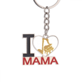 thumbnail image 1 of Musical Symbol Juxtaposed Piano Keychain Metal Keyring Holder Love MAMA Mother, 1 of 3