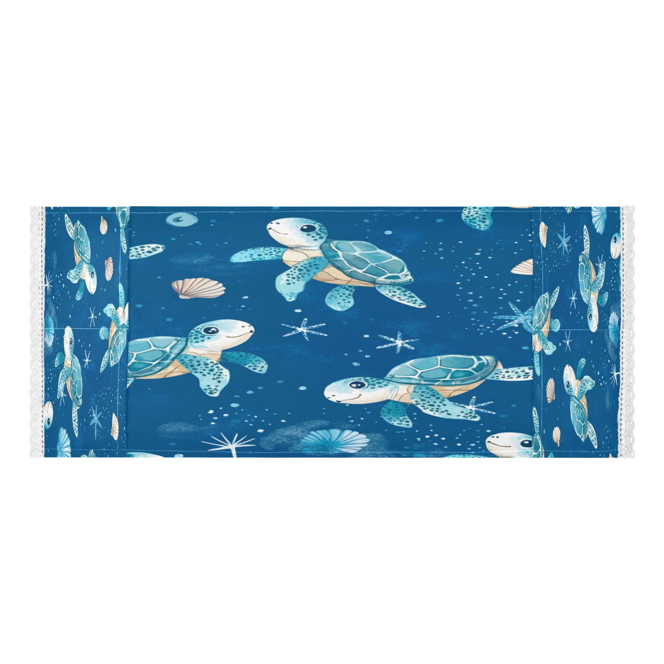 Dustproof Washing Machine Cloth Washer and Dryer Top Covers, Fridge Dust Cover, With Storage Bags Cute Turtles Pattern