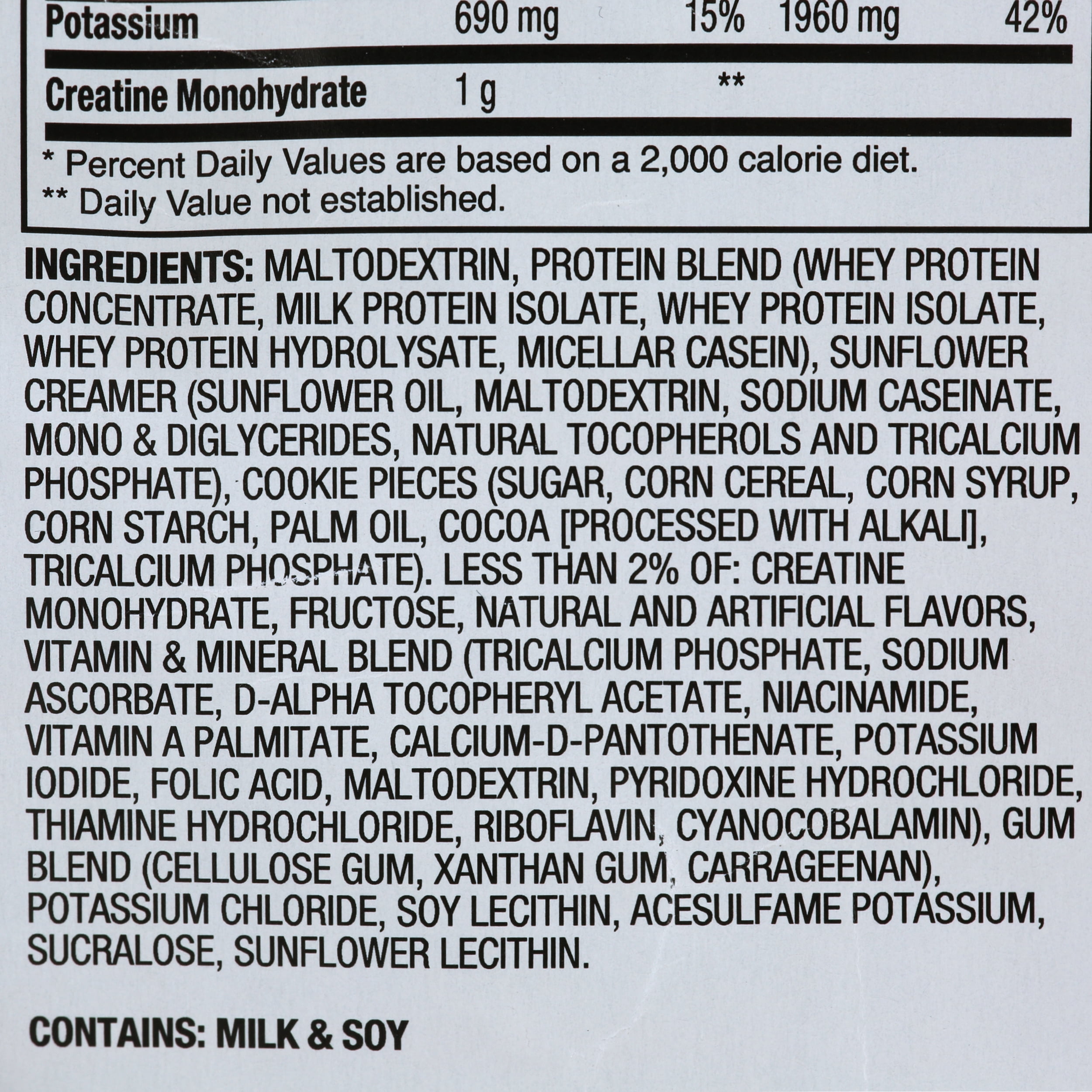 Dymatize Super Mass Gainer, High Protein & Carb Blend, Cookies & Cream, 52g Protein/Serving, 12 Lb