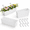 White-5pcs, variant on White-5pcs 16 Inch Rectangular Rail Planter Boxes For Balcony Porch Deck Fence