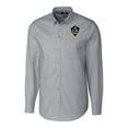 thumbnail image 2 of Men's Cutter & Buck Charcoal LA Galaxy Big & Tall Stretch Oxford Long Sleeve Dress Shirt, 2 of 3