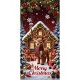 thumbnail image 5 of Christmas Front Door Cover Elastic, 35 * 71'' Door Decorations for Christmas Festive Party Home Decor,Reindeer,35.4 × 70.87 in, 5 of 5
