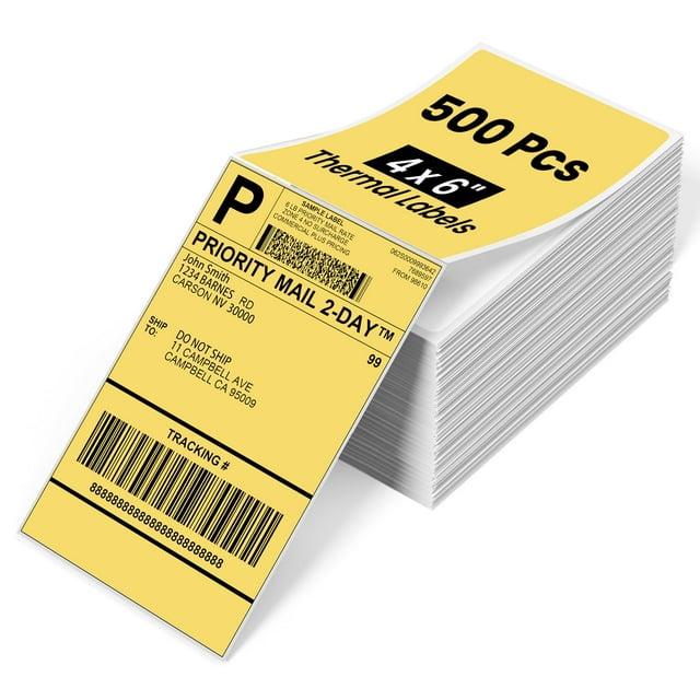 Impresora térmica de etiquetas Paper Phomemo 4x6 500 Yellow 4x6 PCS