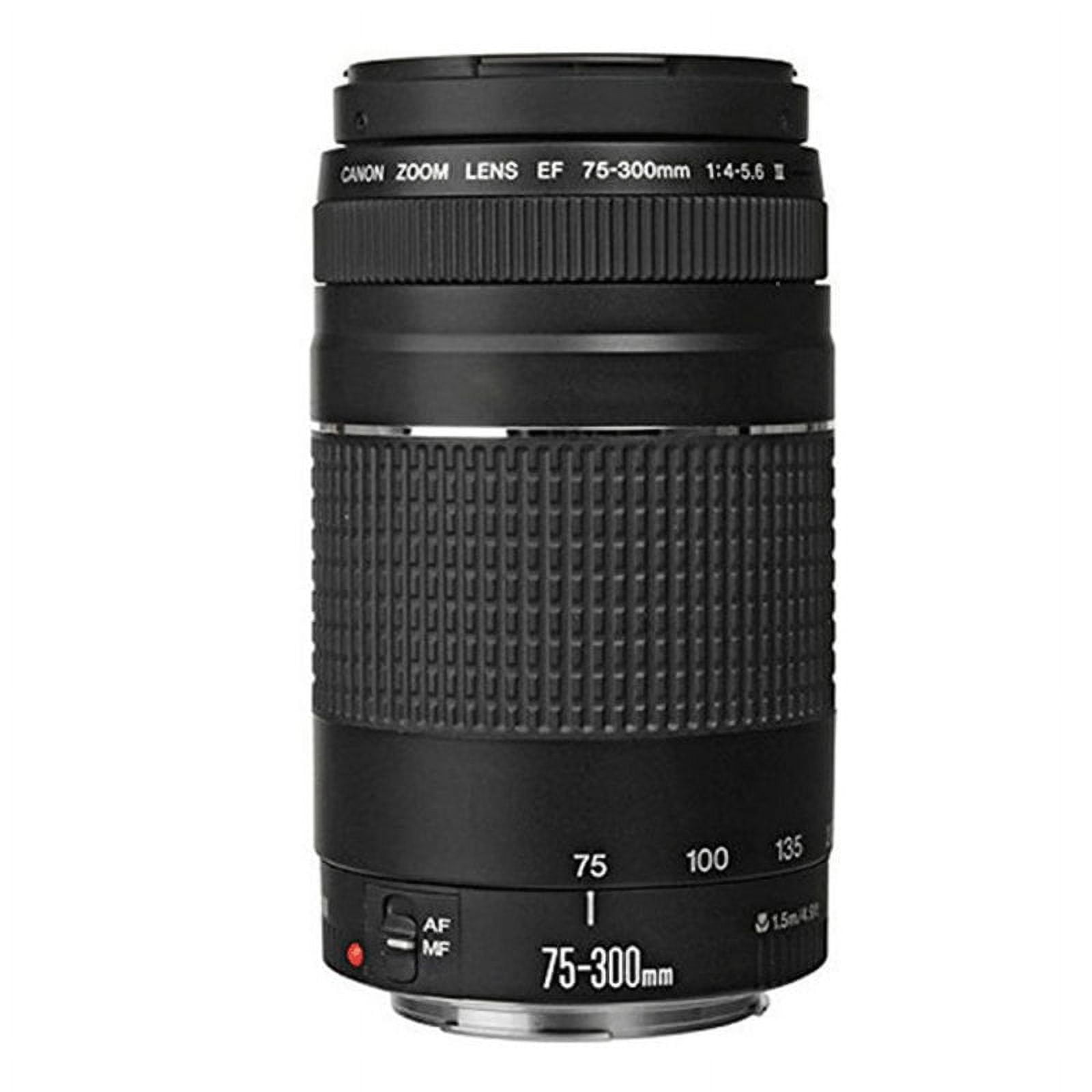 Canon EF 75-300mm f/4.0-5.6 III Lens + 58mm UV Filter + More Canon EF 75-300mm f/4.0-5.6 III Lens + 58mm UV Filter + More