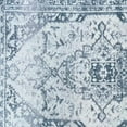 thumbnail image 4 of HomeRoots 568191 2 x 3 ft. Oriental Distressed Washable Non Skid Rectangle Area Rug with UV Protection, Dark Blue, Gray & Ivory, 4 of 6