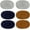 Color B, variant on ATJIA 3/6 Pairs Sew On Elbow Knee Oval Patches Repair Patches Sew-on Repair Kit Clothing Accessories