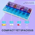 thumbnail image 5 of MEDca Pill Organizers - Small Pill Organizer with Weekly and Daily 2-Times-A-Day Compartments for AM/PM - BPA-Free, Portable and Travel Friendly Pill Boxes Case, 5 of 9