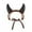 Black, variant on Nnndbs Halloween Pet Horn Headband for Cats and Small Dogs, Adjustable Red Devil Horn Headdress, Funny Pet Costume Accessory for Halloween Party