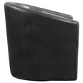 thumbnail image 3 of Coaster Tourneur Faux Cuir Rembourrage Bras Incliné Accent Chaise Pivotante Brun Foncé, 3 of 9