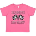thumbnail image 3 of Inktastic Daddy's Pit Crew Design with Checkered Flags Girls Baby T-Shirt, 3 of 5