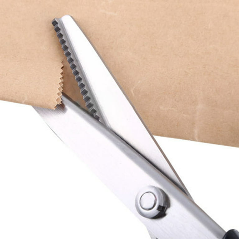 Fabric Sewing Scissors For Fabric Serrated Scalloped Scissors