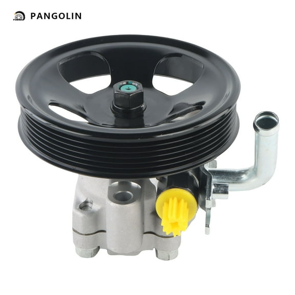 PANGOLIN Power Steering Pump with Pulley 21-5449 Compatible with 2005-2009 Hyundai Tucson, 2005-2010 Kia Sportage Power Assist Steering Pump Replacement Part OE 57100 2E100,571002E100