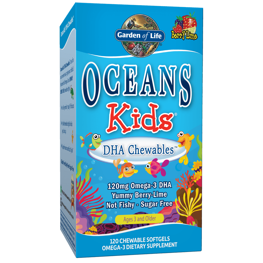 Garden of Life Oceans Kids DHA Chewables, 120 Softgels