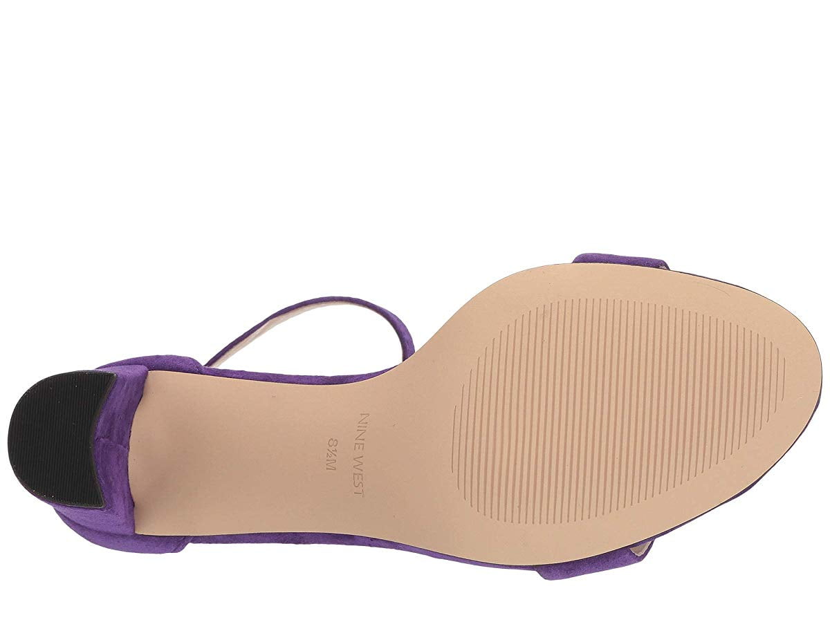 Nine West Pruce Block Heel Sandal Purple - Walmart.com