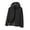 Black A, variant on Jackets for Men fashion Patchwork Long Sleeve Zip Up Hooded Winter Coat Stand Collar Casual Outerwear with Pocket Black XL