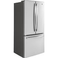 thumbnail image 4 of "GE Stainless Steel GWE19JSLSS 33"""" French Door Refrigerator with 18.6 cu. ft. Capacity Counter Depth Design LED Lighting Factory Installed Ice Maker and Turbo Cool Setting in Stainless Steel", 4 of 6