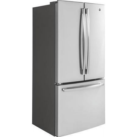 GE - 18.6 Cu. Ft. French Door Counter-Depth Refrigerator - Stainless steel