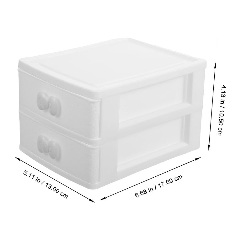 Desktop Storage Box Plastic Drawer Crates Multi-function Organizer Drawers  Makeup Case Office