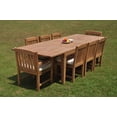 thumbnail image 4 of Grade-A Teak Dining Set: 8 Seater 9 Pc: 122" Caranas Double Extension Rectangle Table And 8 Devon Chairs (2 Arm & 6 Armless Chairs) WholesaleTeak #WMDV50, 4 of 4