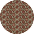 thumbnail image 1 of Ahgly Company Machine Washable Indoor Round Transitional Peru Brown Area Rugs, 4' Round, 1 of 7