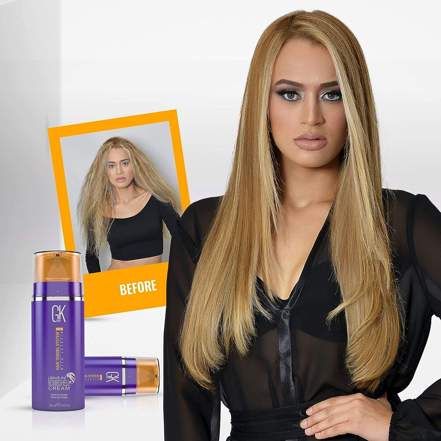 GK HAIR Global Keratin Leave In Bombshell Cream (100ml/ 3.4