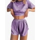 thumbnail image 3 of Pijama de verano for mujer, de manga corta a rayas, informal, cómodo, conjunto de 2 piezas for el hogar, 3 of 7