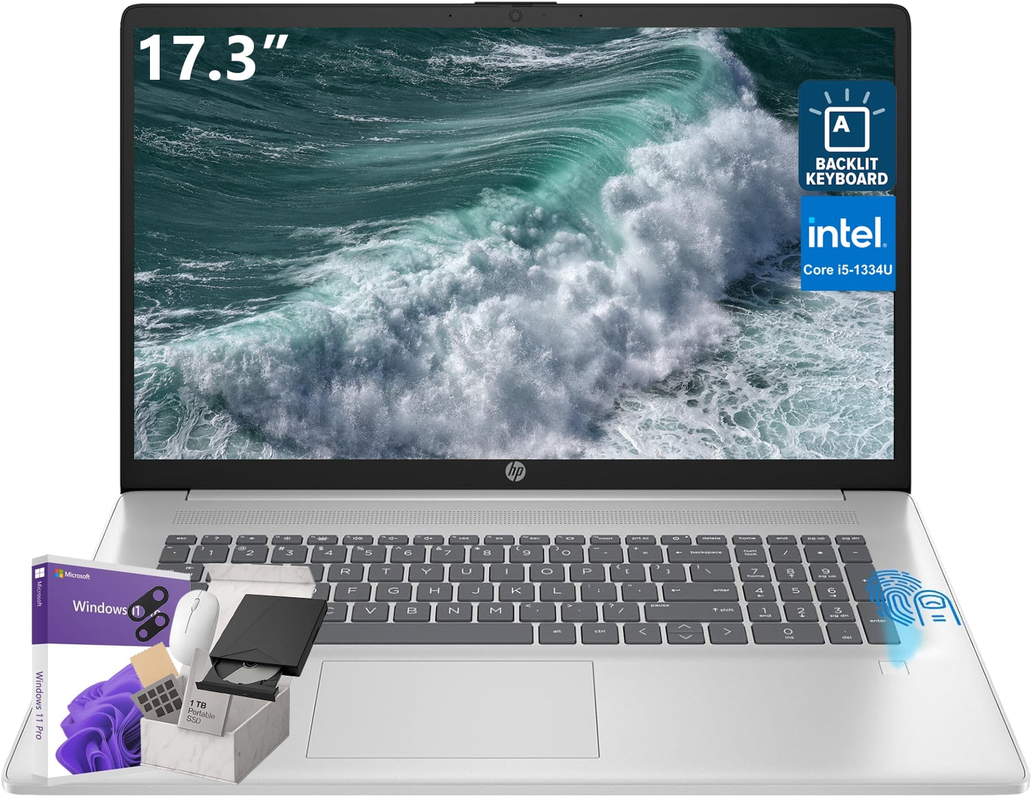 HP 17.3” Touchscreen Laptop - Intel Core 7-150U - Windows 11