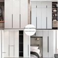 thumbnail image 3 of Poignée de Porte Simple Invisible Sans Perçage Bordure de Garde-Robe Longue Poignée Noire Poignée Cachée pour Armoire, 3 of 5