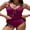 Purple, variant on DOKOTOO Tankini Swimsuits for Women Bathing Suits with Crisscross Back Tankini Top with High Cut Swim Brief Swimwear Brown M US8-10