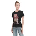 thumbnail image 4 of T-Shirt Basique à Manches Courtes pour Femmes Demon Slayer Blade Temple Ganlu Mili, 4 of 6