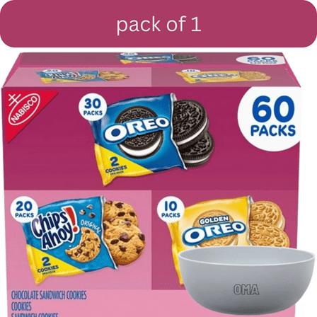 Nabisco Sweet Treats Variety Pack, 60 pk with bowl by OMA