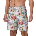 thumbnail image 2 of Balery Rose Flowers Mens Swim Trunks Swim Shorts for Men Quick Dry Inseam Beach Shorts with Compression Liner Pocket-X-Large, 2 of 9