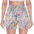 thumbnail image 3 of FORMRS Womens Swim Shorts Mesh Liner Quick Dry Casual Beach Board Bottom with Pockets, Sizes S-2XL, Purple Wildflower Pattern, 3 of 9
