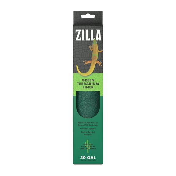 Zilla Reptile Terrarium Liner Green 30/38/45 Gallon
