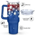 thumbnail image 3 of Christmas 40 Oz Tumbler with Handle Insulated Leakproof Winter Snowflake Travel Mug Decorative Tumbler for Home Office Supplies Camping Outdoor for Women Men Friend Dad, 3 of 7
