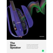 Enya NEXG 2 Acoustic-Electric Guitar Carbon Fiber Travel Smart Audio Guitar with 50W Wireless Speaker, Wireless Microphone, Hi-Fi Monitor Earphones, Footswitch, Charging Stand, and Gigbag(Purple)