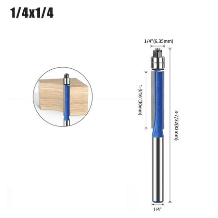 

6MM Shank Double Bearing Flush Trim Bit Router Bit Woodworking Milling Cutter