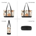 thumbnail image 6 of FORMRS Canvas Laptop Tote Bag for Women with 15.6" Computer Compartments Shoulder Handbag, Beige Fall Leaves, 6 of 7