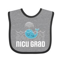 Inktastic Nicu Grad Baby Whale Boys or Girls Baby Bib