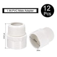 thumbnail image 2 of Uxcell 12Pcs Union Pipe Fitting 1" Male Adapter Thread Connector Pipe Sink Drain Adapters for Connecting Pipes, White, 2 of 6