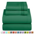 thumbnail image 4 of Twin XL Sheet Set, Hotel Luxury 1800 Bedding Sheets & Pillowcases, Extra Soft Cooling Bed Sheets, Wrinkle, Fade, Stain Resistant, 3 Piece, 4 of 7