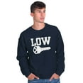 thumbnail image 5 of Low Key Nerd Sarcastic Pun Funny Geek Sweatshirt for Men or Women Brisco Brands X, 5 of 6