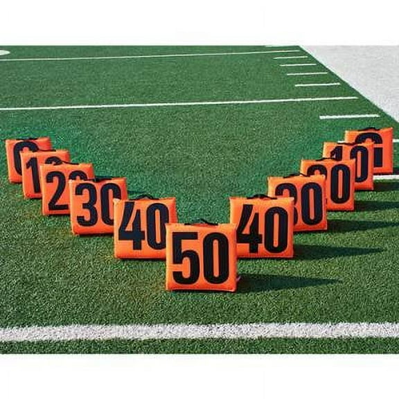 11-Piece vinyl-covered foam Football Sideline Marker Set