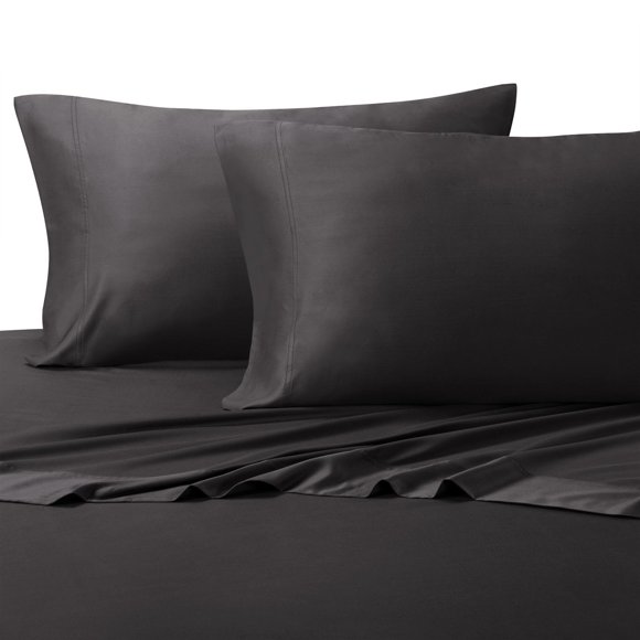 Royal Hotel Bedding Silky Soft, Viscose from Bamboo, and Cotton Blend Sheet Set, 100% Luxury Blend, 60% Viscose Made from Bamboo and 40% Cotton Bed Sheets, Twin-Extra-Long Size, Charcoal