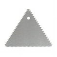 Versatile stainless steel cream icing scraper with handy irregular