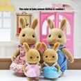 thumbnail image 1 of Familia de conejos de Pascua, animales del bosque, escala 1:12, accesorios para casas de muñecas, miniaturas, conejo, oso, reno, juego de simulación para niñas, regalo, 1 of 5
