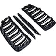 thumbnail image 4 of Front Hood Kidney Grille For BMW 2005-2008 E90 E91 325i 328i Sedan Wagon 4-Door Glossy Black, 4 of 5